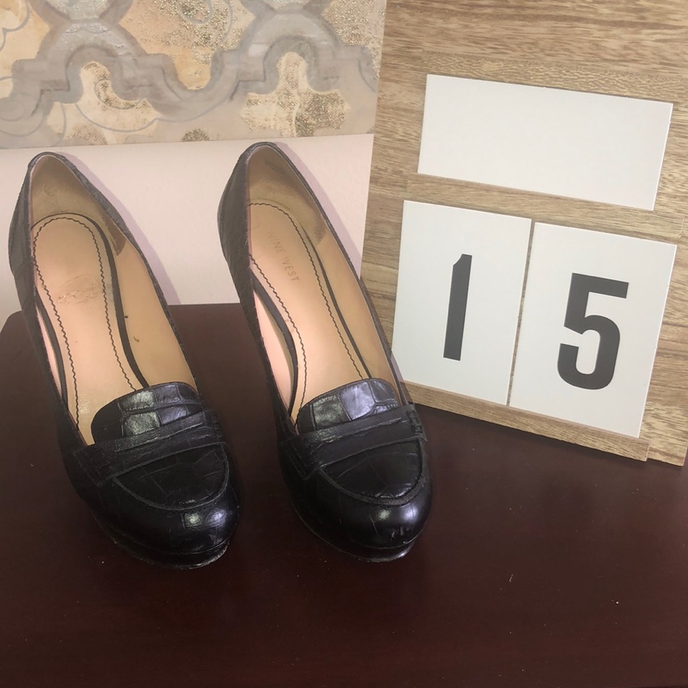 Nine West Platform Penny Loafers